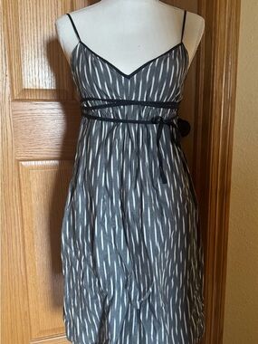 Converse Gray and White Spaghetti Strap Midi Dress